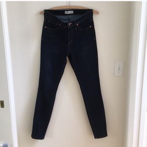 Madewell 9” High Rise Skinny Jeans Tencel Larkspur